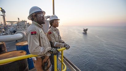 Workers on an Offshore Platform