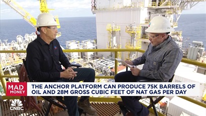 Mike Wirth, Chevron Chairman and CEO, participated in a live CNBC broadcast while on the Anchor Platform in the U.S. Gulf of Mexico. 